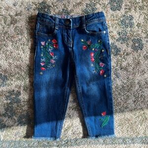 Mini Boden Embroidered Jeans